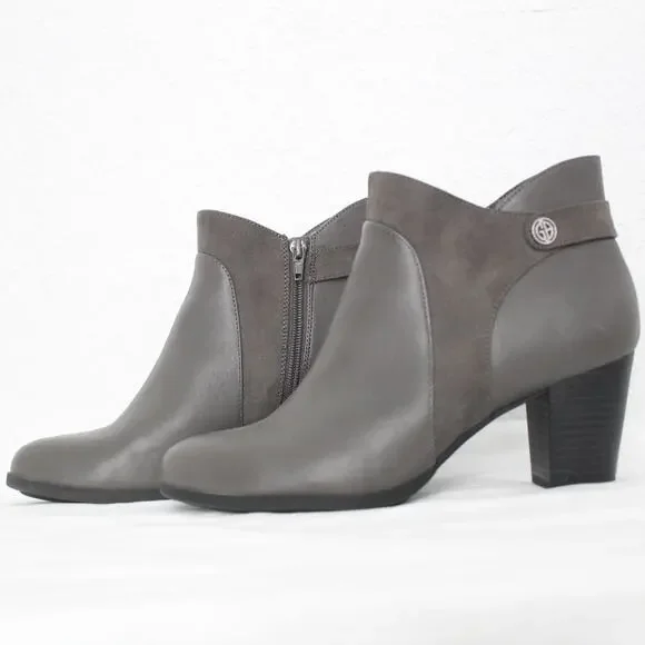 Giani Bernini Abalina Faux Leather Bootie Size 10 Ankle Zipper - Picture 3 of 7
